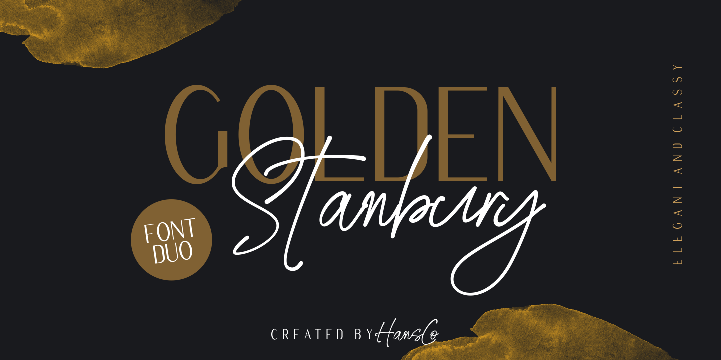 Font Golden Stanbury